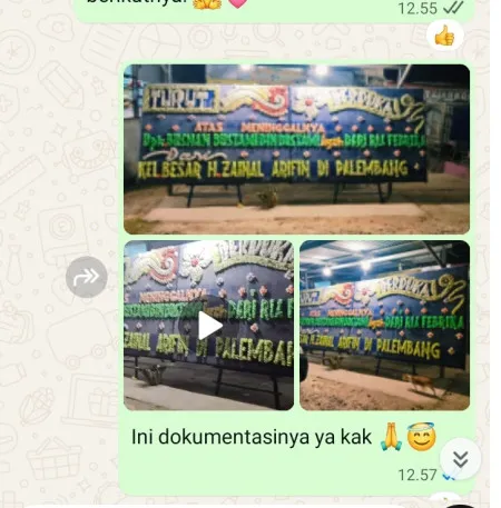 Pengiriman Papan Bunga Duka Pondok Betung