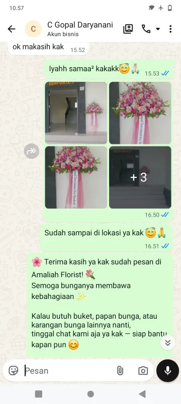 Pengiriman Karangan Bunga Pondok Betung