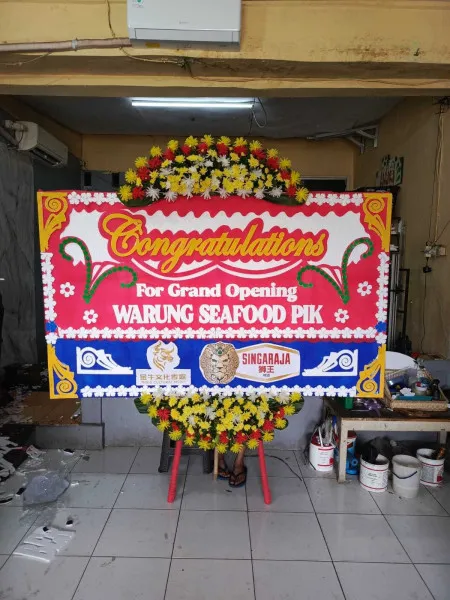 Papan Bunga Ucapan Selamat Pondok Betung